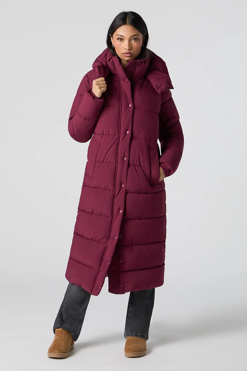 Longline Puffer Jacket