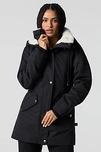Faux Fur Lined Hooded Parka
