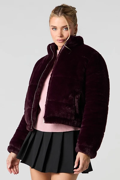 Faux Fur Puffer Jacket