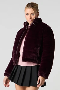 Faux Fur Puffer Jacket