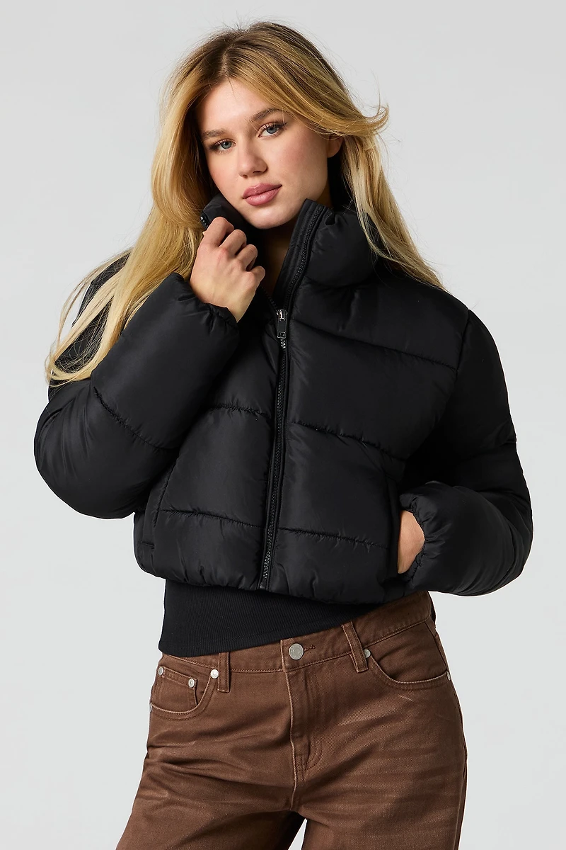 Cropped Puffer Jacket