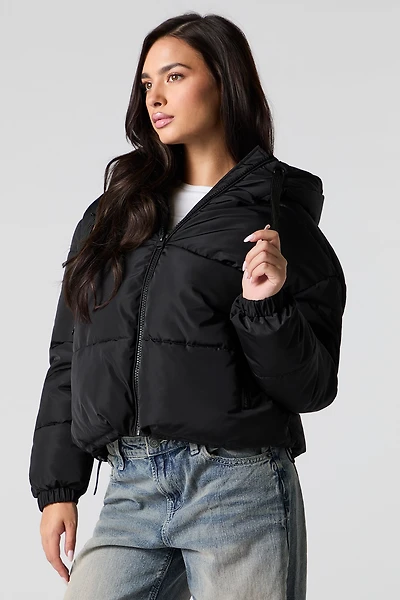 Blouson matelassé coupe garçonne