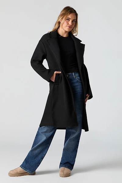 Single Button Midi Coat