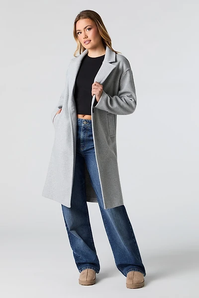 Single Button Midi Coat