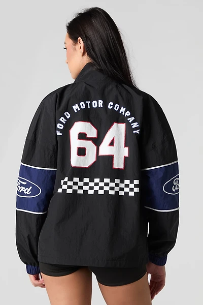 Ford Embroidered Graphic Nylon Racing Jacket