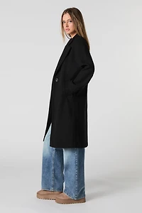 Manteau longueur midi à un bouton
