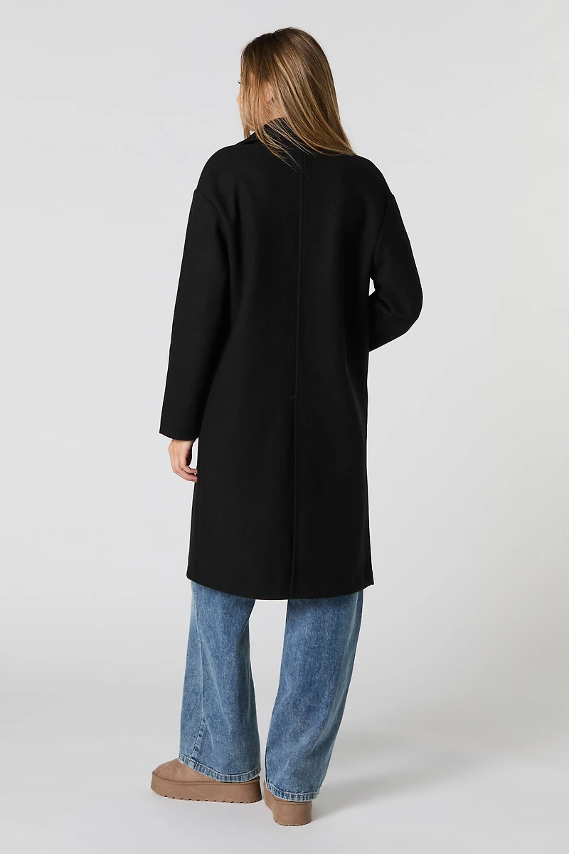 Manteau longueur midi à un bouton