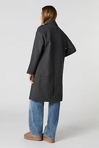 Manteau longueur midi à un bouton