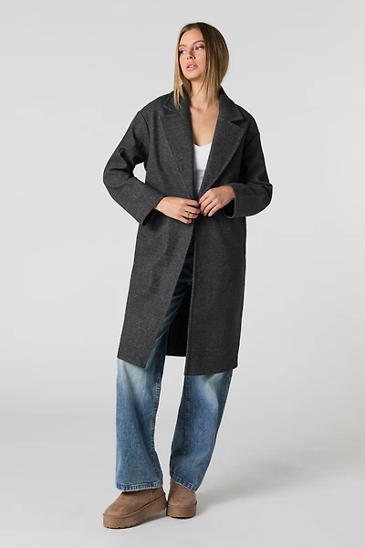 One Button Midi Coat