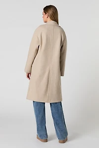 Manteau longueur midi à un bouton