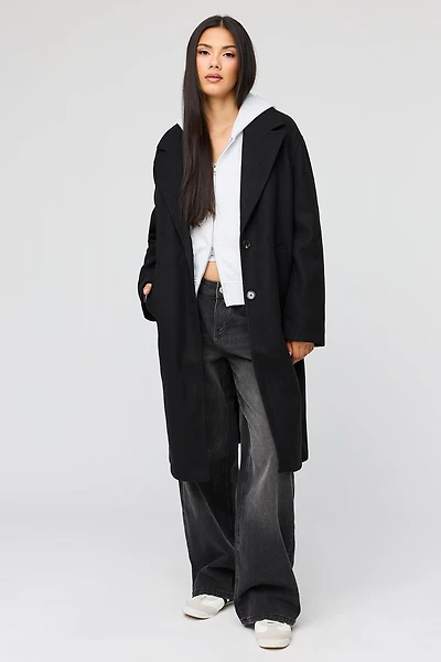 Faux Wool Coat