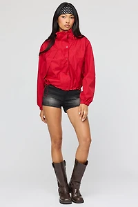 Blouson aviateur à capuchon avec col montant