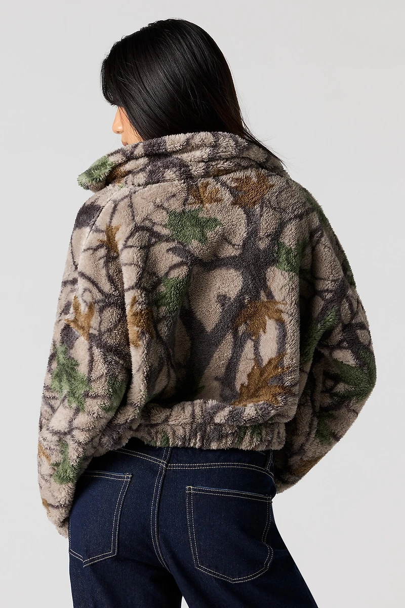 Blouson aviateur en Sherpa