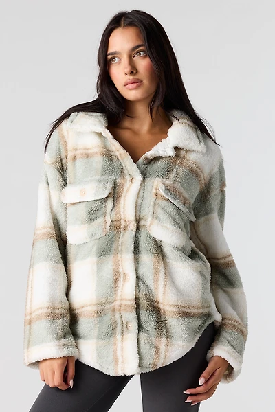 Plaid Sherpa Shacket