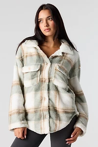 Plaid Sherpa Shacket