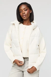 Veste bouffante à capuchon