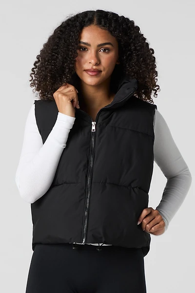 Zip-Up Puffer Vest