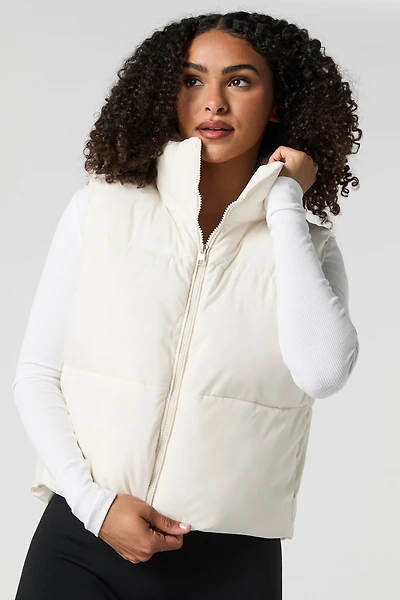 Zip-Up Puffer Vest
