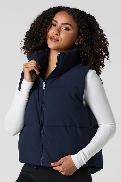 Zip-Up Puffer Vest