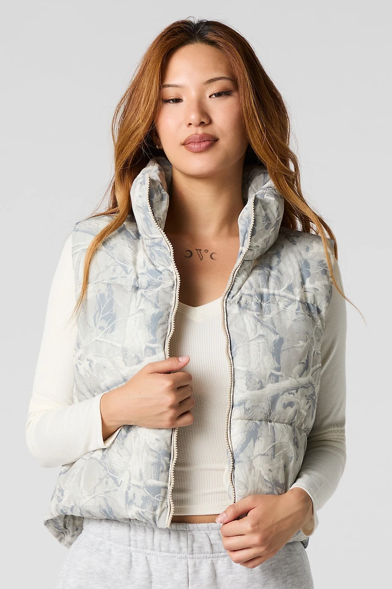 Zip-Up Puffer Vest