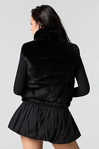 Faux Fur Puffer Vest