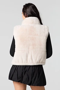 Faux Fur Puffer Vest