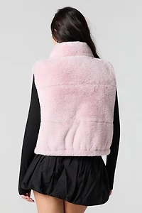 Faux Fur Puffer Vest