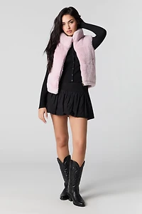 Faux Fur Puffer Vest