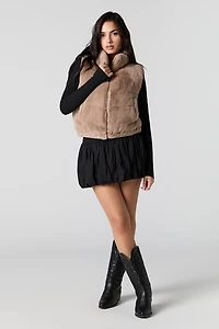 Faux Fur Puffer Vest
