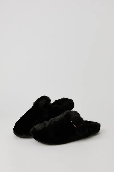 Faux Fur Clog Sandal