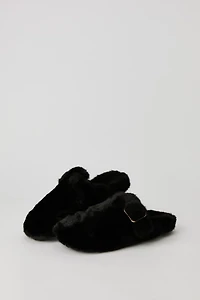 Faux Fur Clog Sandal