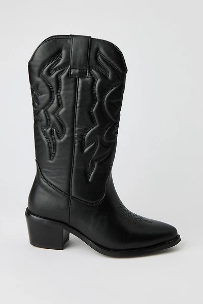 Mid Calf Cowboy Boot