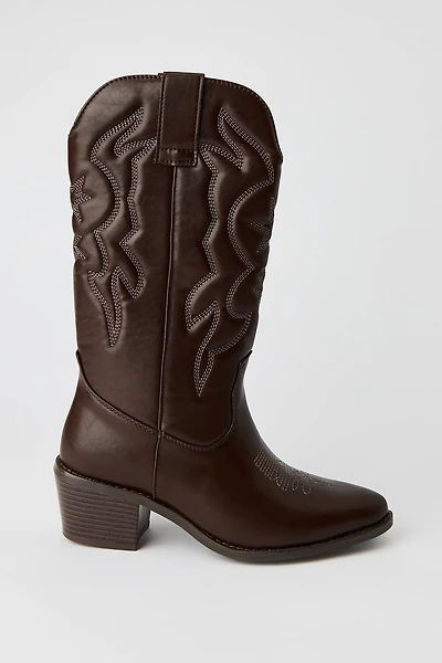 Bottes de cowboy mi-mollet