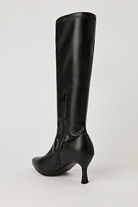Bottes aux mollets à talon bottine