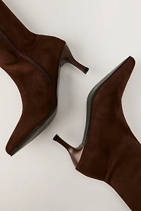 Bottes aux mollets à talon bottine