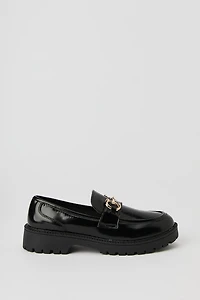 Faux Patent Leather Loafer