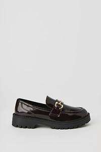 Faux Patent Leather Loafer