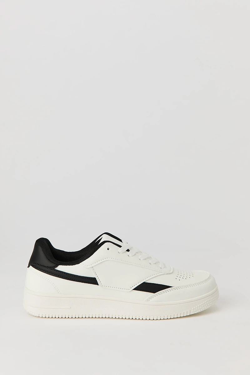 Espadrilles lacées avec blocs de couleurs