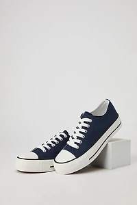 Espadrilles à tige basse en toile avec semelles plateforme