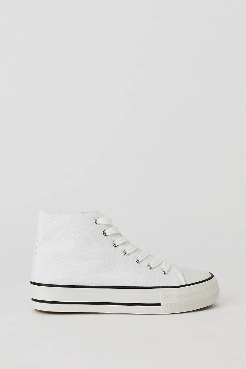 Espadrilles hautes lacées