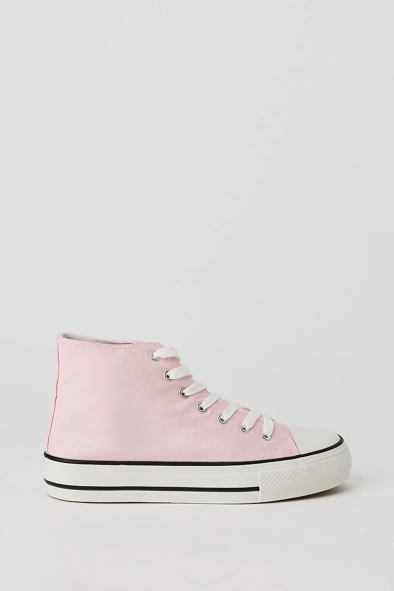 Espadrilles hautes lacées