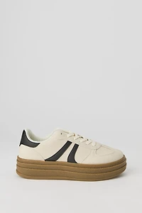 Espadrilles plateforme avec semelles en caoutchouc