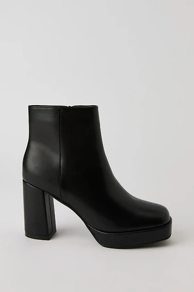 Faux Leather Platform Booties