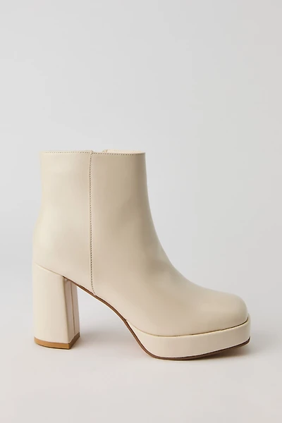 Bottillons à semelle plateforme en similicuir