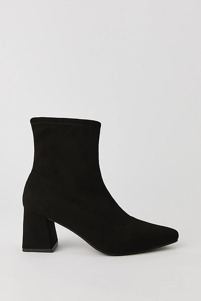 Pointed Toe Block Heel Booties