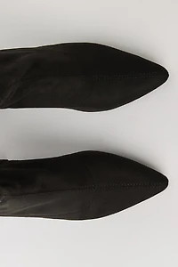 Pointed Toe Block Heel Booties