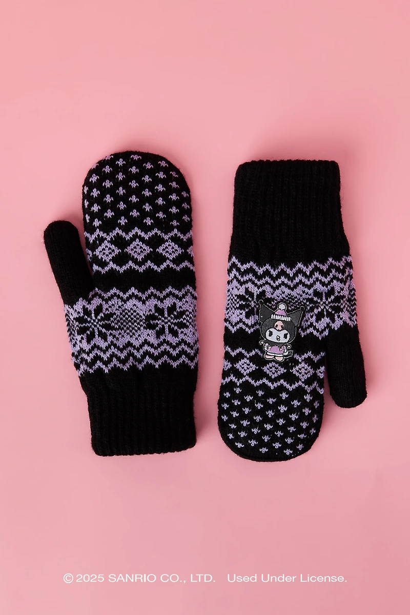 Kuromi™ Lined Knit Mittens