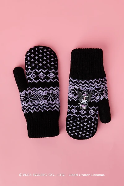 Kuromi™ Lined Knit Mittens