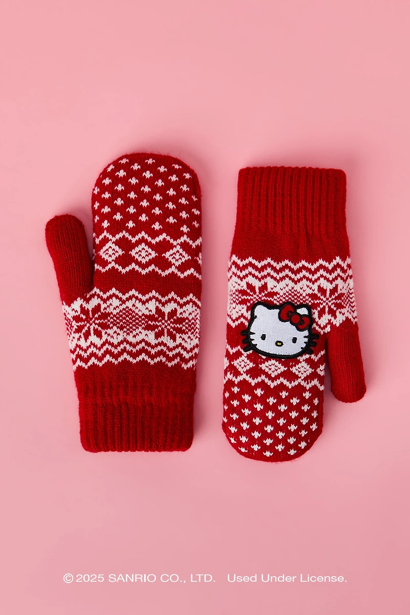 Hello Kitty® Lined Knit Mittens
