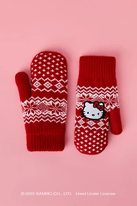 Hello Kitty® Lined Knit Mittens